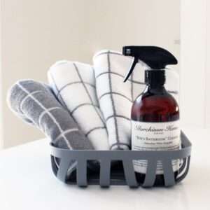 【フェイスタオル】グラフチェック柄 フェイスタオル(グレー/ホワイト)